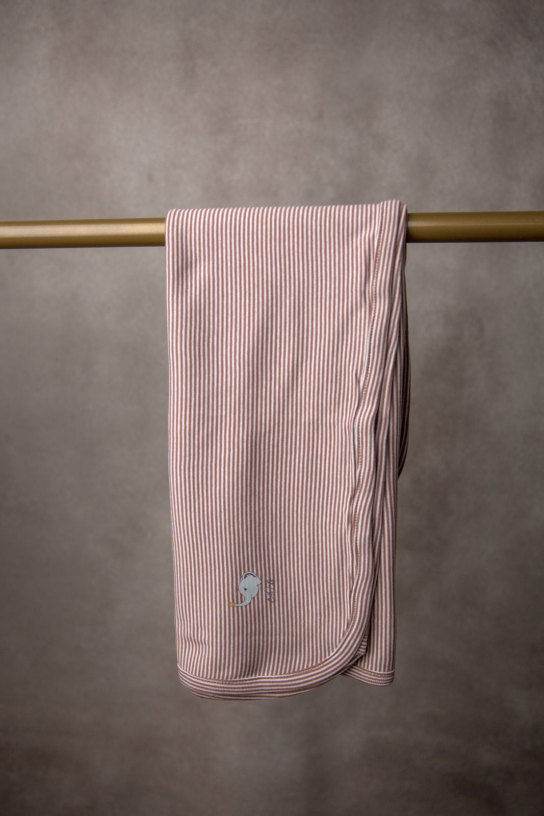 OH ELE super weiche Babydecke in Geschenkbox braun