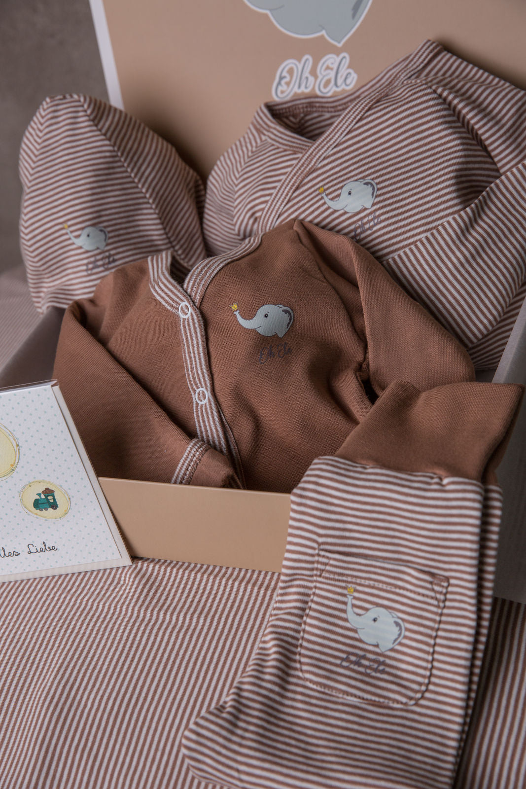 OH ELE Geschenkbox 6 teilig braun