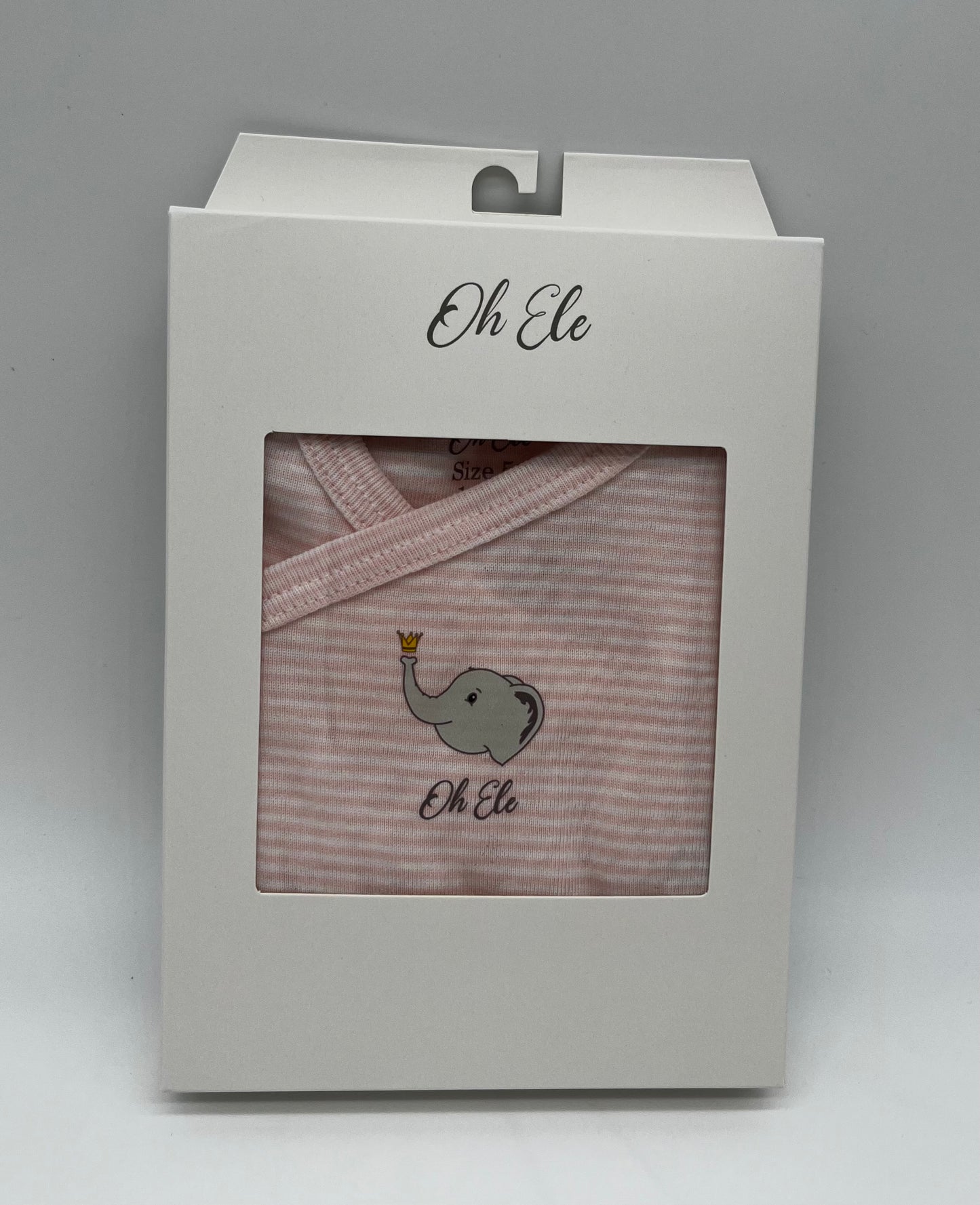 OH ELE Wickelbody in Geschenkbox rosa